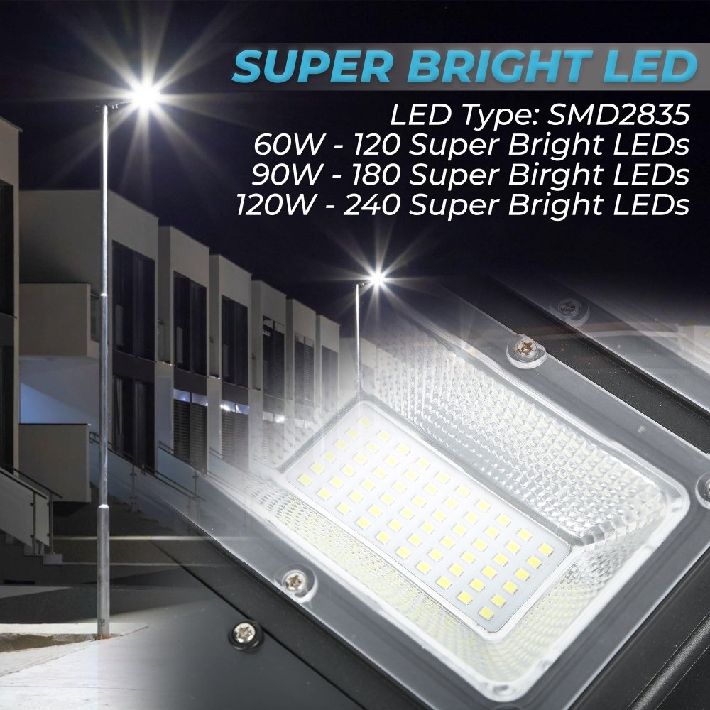 60W Solar Street Light (6000 Lumen) - Endurance Lights