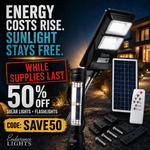 90W Solar Street Light + Mounting Bracket Bundle