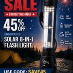 Endurance Solar 8-in-1 Flash Light - Endurance Lights