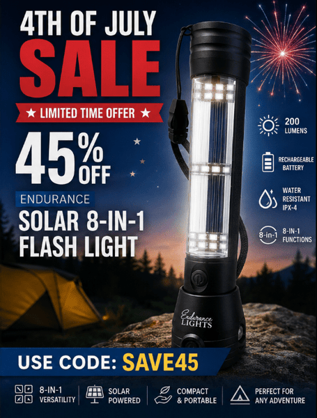 Endurance Solar 8-in-1 Flash Light – Endurance Lights