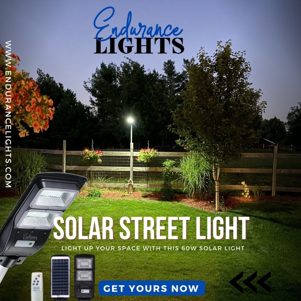 Promotion 60W Solar Street Light (6000 Lumen) Endurance Lights