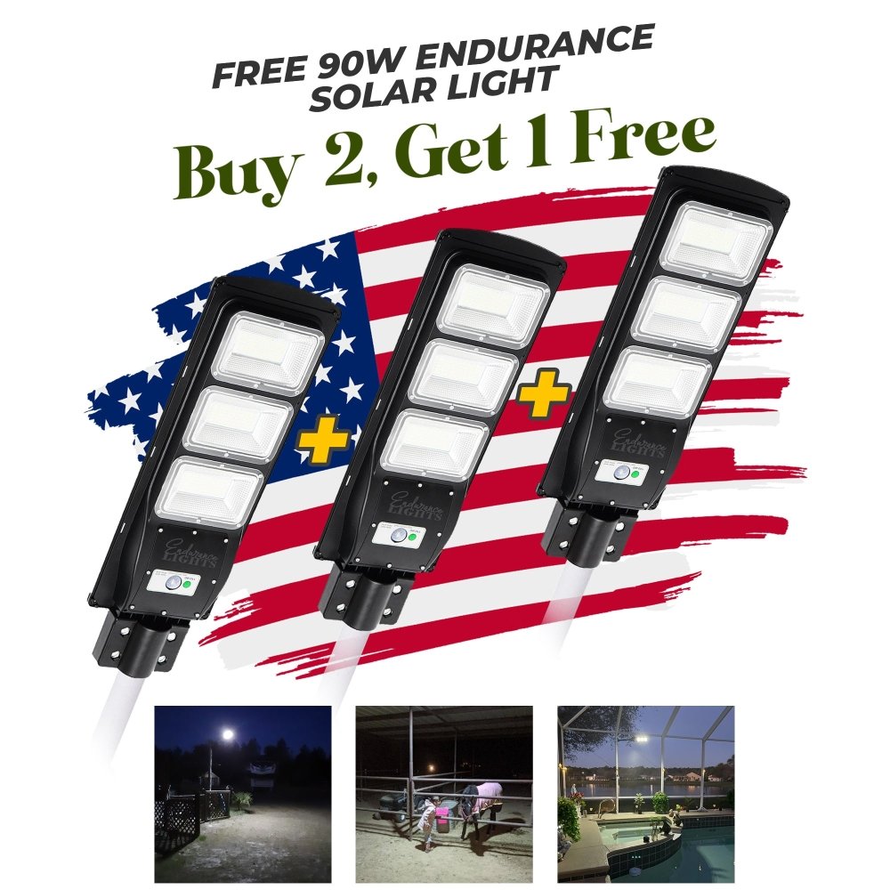 Earth Day Deal (2x 90W Light + 1x Free 90W Solar Outdoor Light) -NO CODE NEEDED- - Endurance Lights